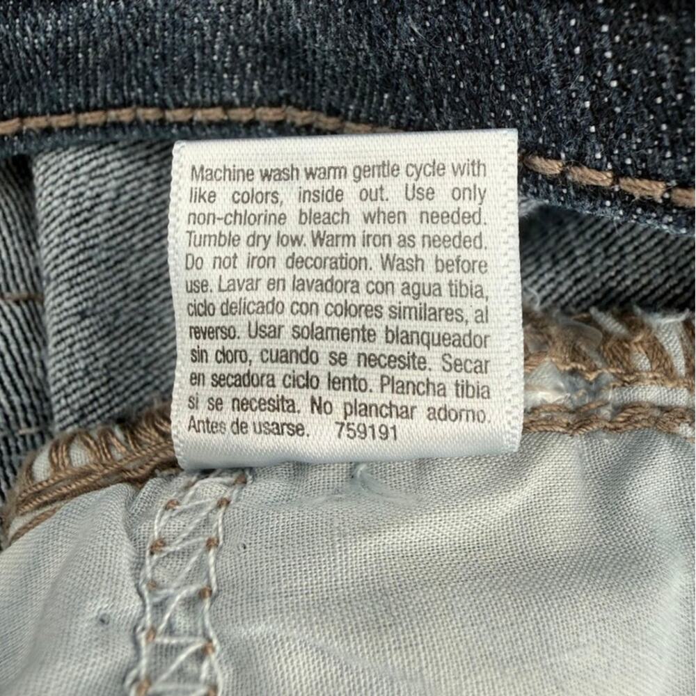 ANA A New Approach Womens 8P Boot-cut Jeans Dark Wash Stretch Mid Rise Denim - Picture 8 of 8